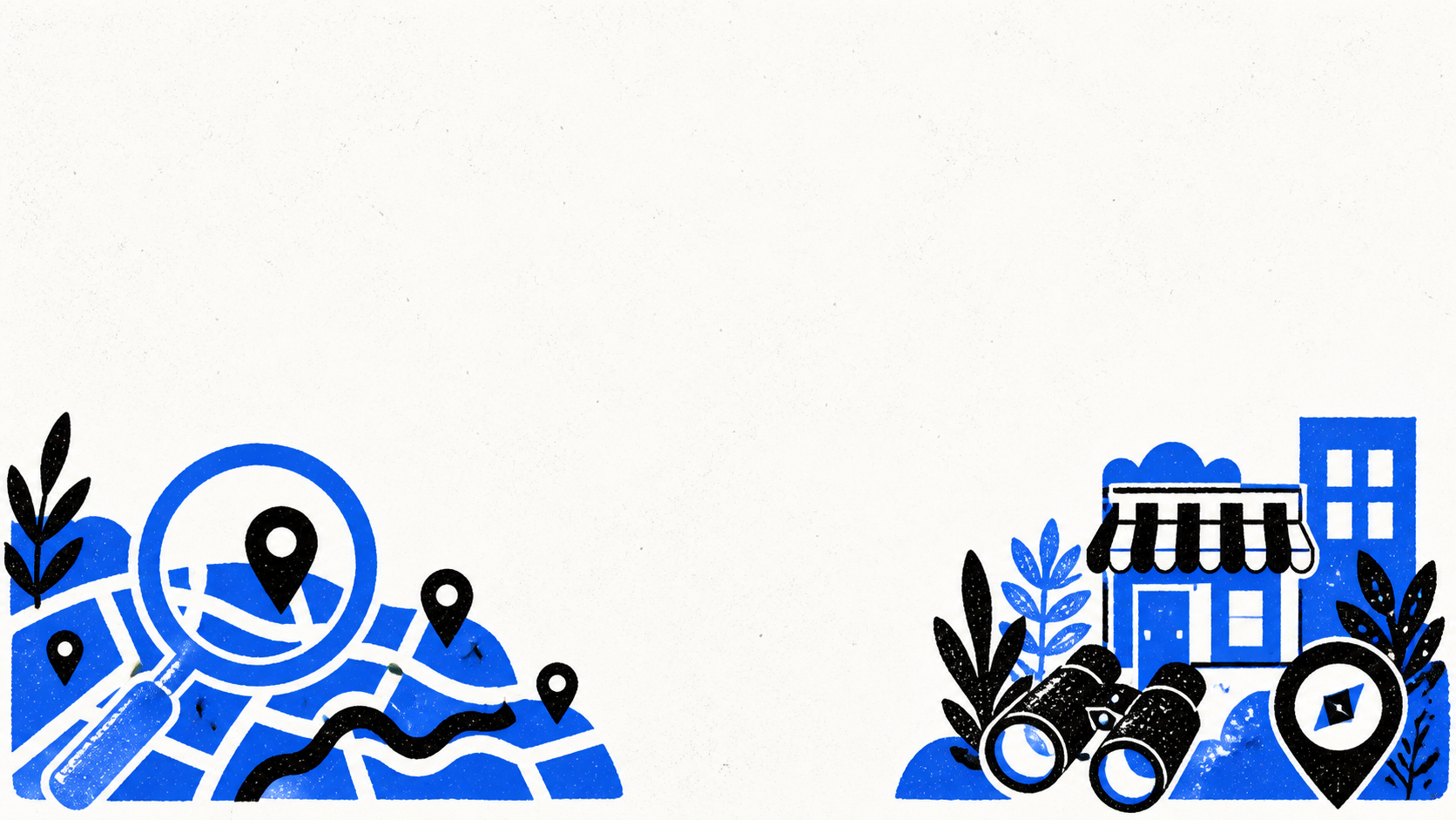 Illustration of a Kansas City business being discovered through local search