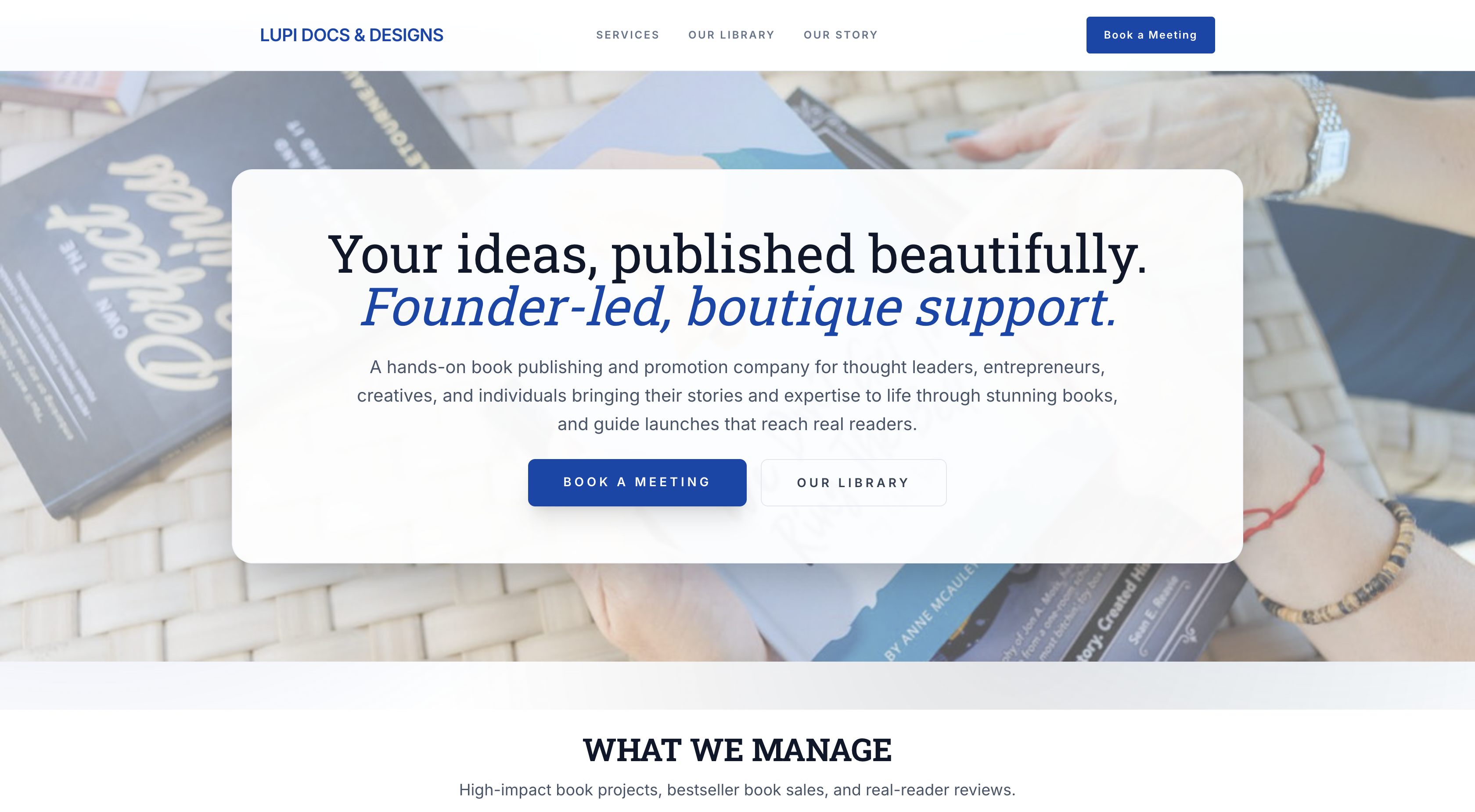 Lupi Docs website preview
